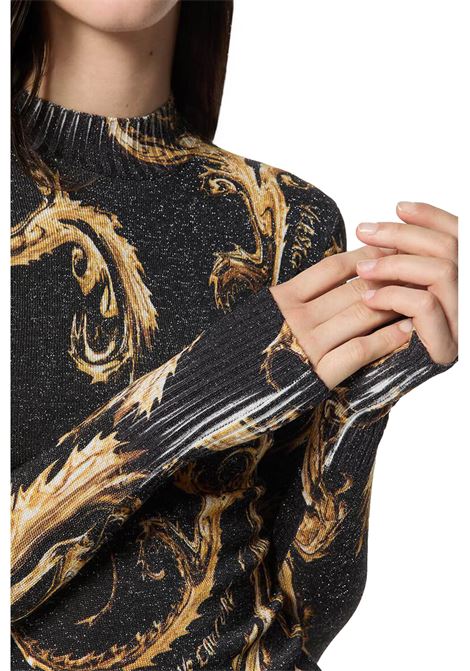 T-shirt in maglia lurex Chromo Couture VERSACE JEANS COUTURE | Maglie | 77HAFM24 CMN80G89